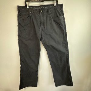 Prana Bronson Pants 5 Pocket Utilty Pant Black Size 38x30
